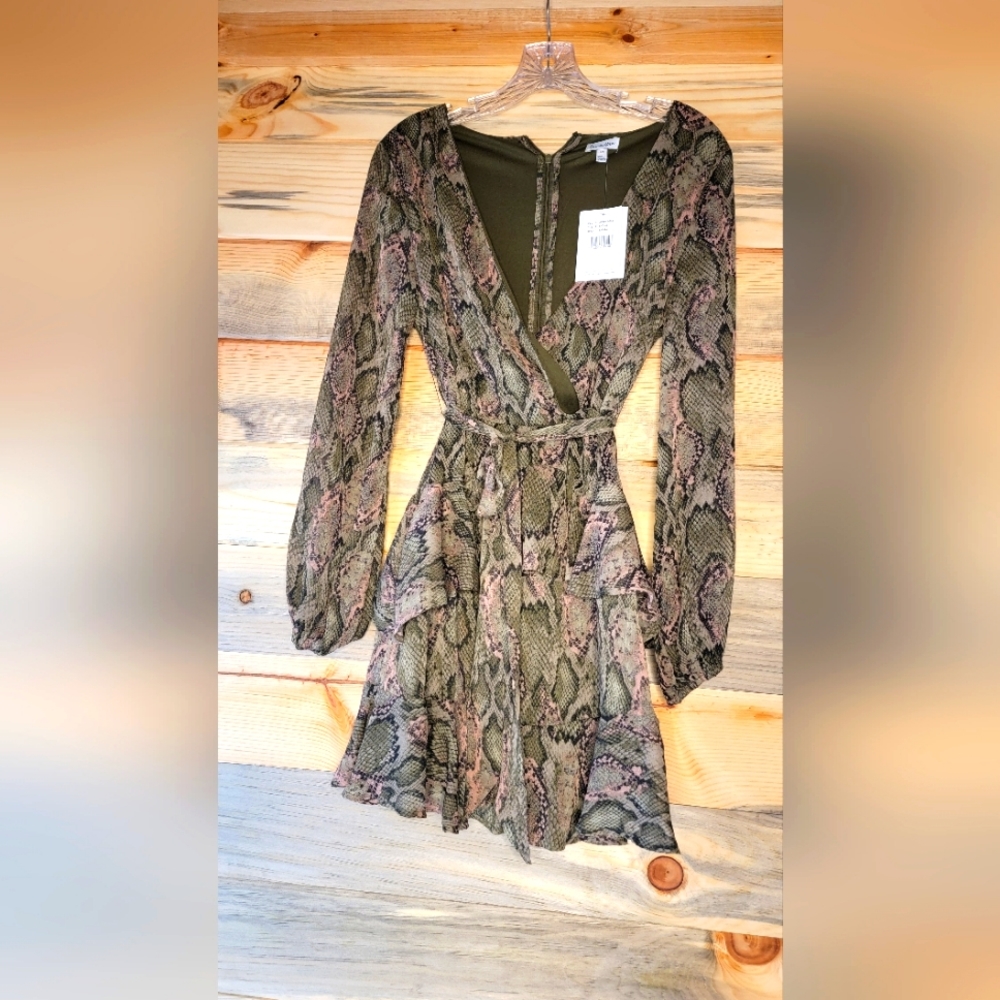 Love Fire Snake Skin Dress